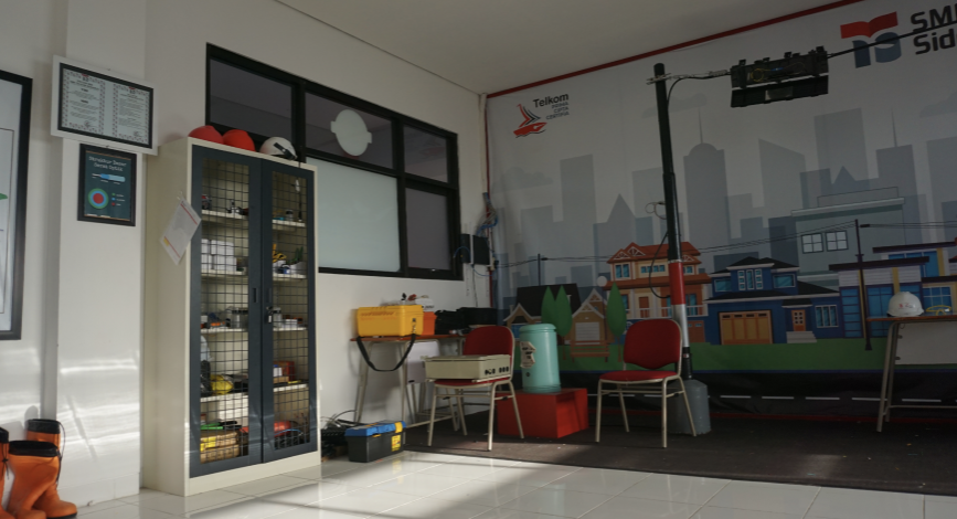 Ruang Fiber Optik SMK Telkom Sidoarjo